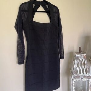 Moda Int'l black bodycon dress Medium Petite